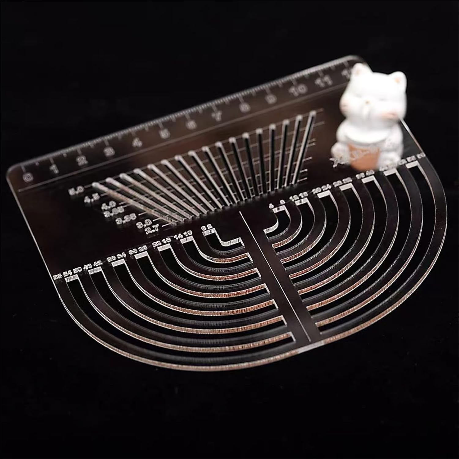 MIUPOO Leather Stitching Aid Plate,Stitching Punch Aid Plate,Multifuction Stenci