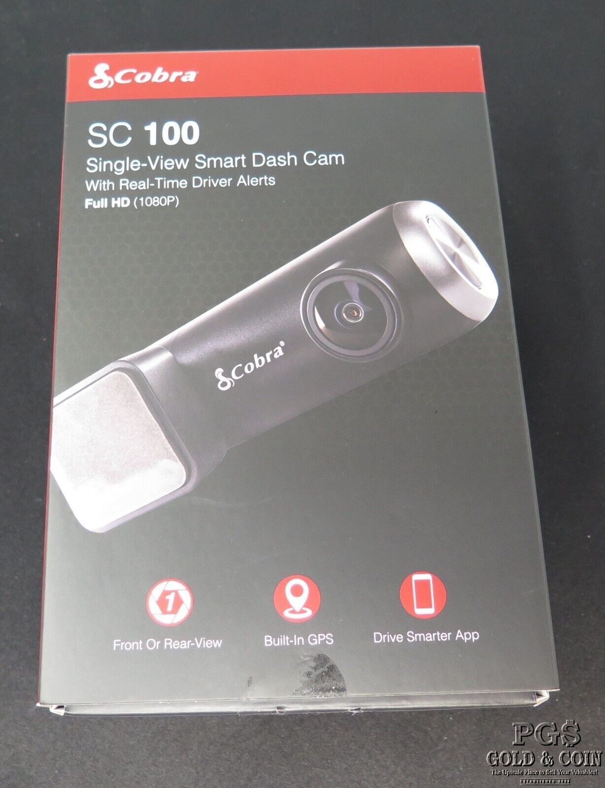 Cobra SC100 Single-View Smart Dash Cam Full HD w/ Real-Time Driver Alerts 24106