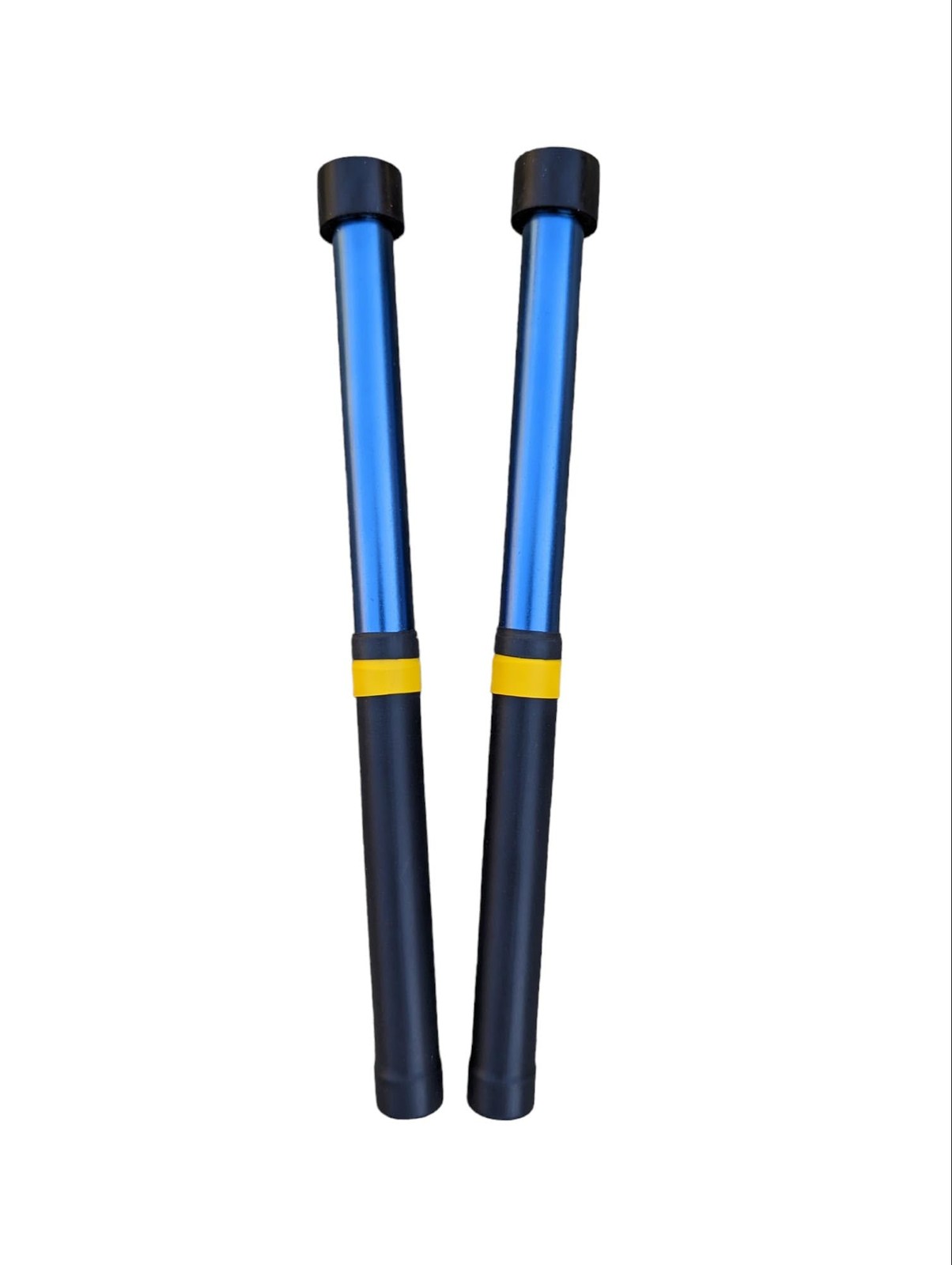 KaKesa Steel Drum Pan Mallets Sticks Aluminum - Lead/Tenor blue 