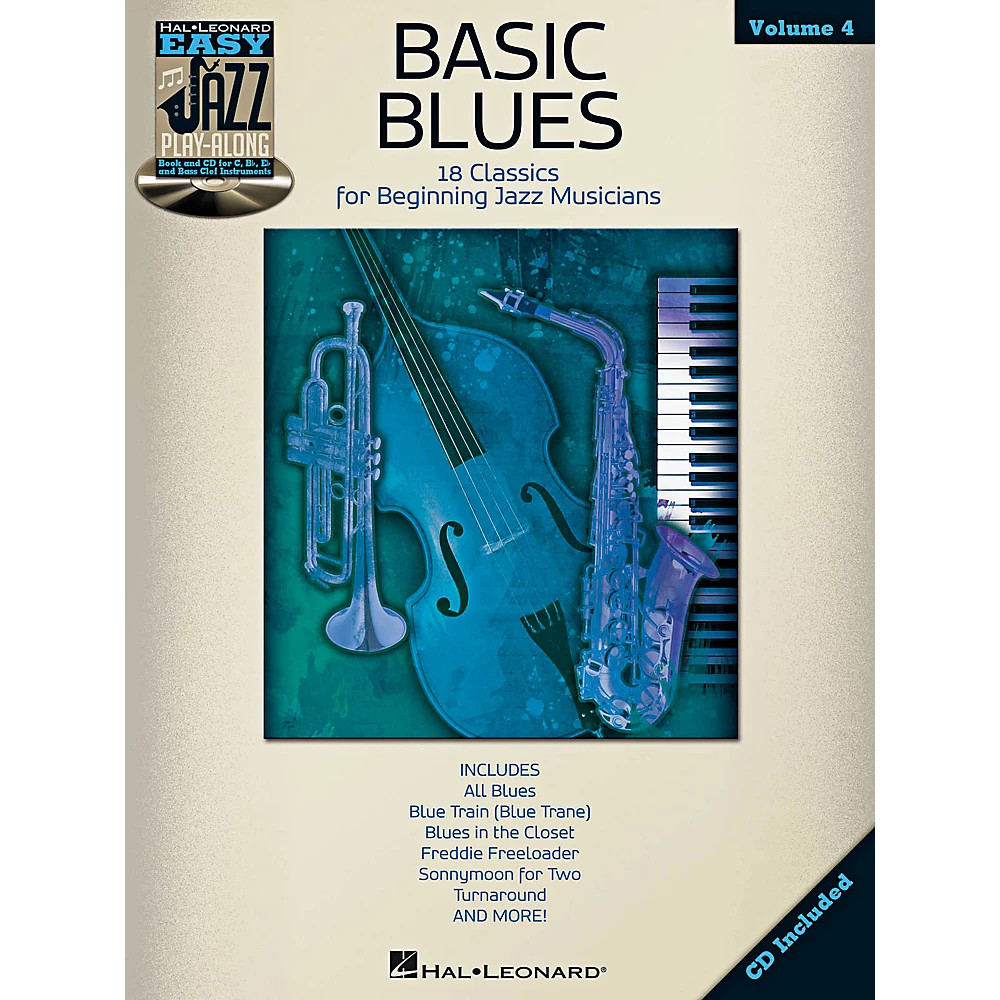 Hal Leonard Basic Blues - Easy Jazz Play-Along Vol. 4 Book/CD