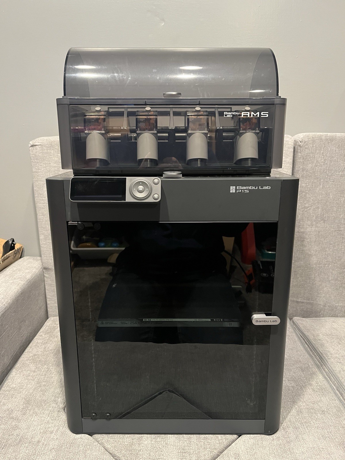 Bambu Lab P1S Combo 3D Printer With AMS Multi Spool Storage + Extra Accessories