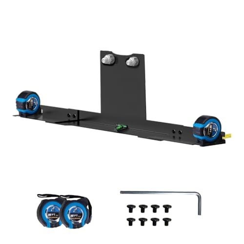 Wheel Alignment Tool Kit, Heavy Duty Toe Alignment Plates with Tape Measures, 