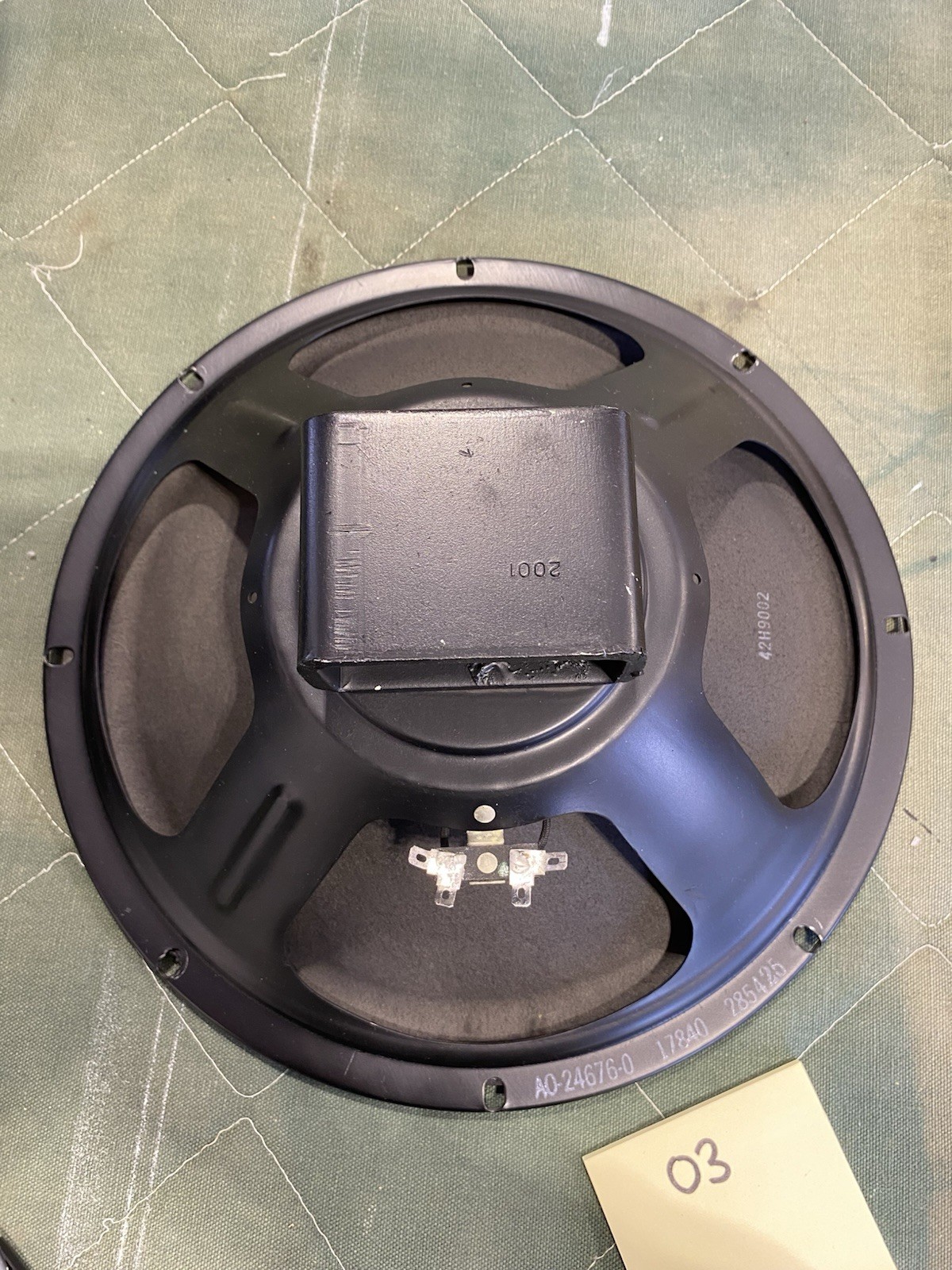 Rola (Jensen P12Q) 1964 Smooth Cone Hammond Speaker 12” 8 Ohm Guitar Vintage