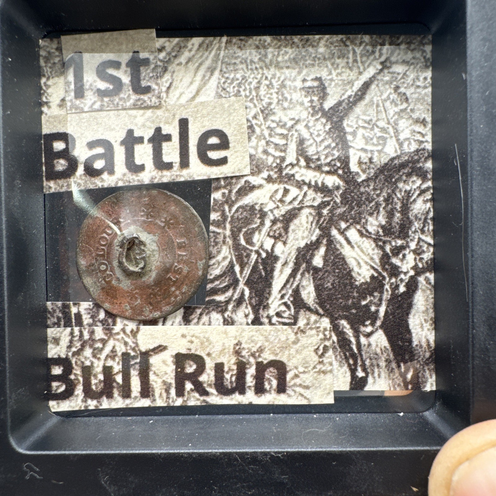 Authentic Civil War Era Flat Button Dug From 1st Battle If Bull Run Site