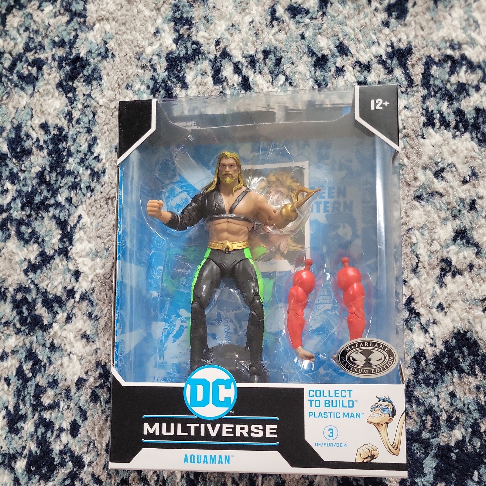 McFarlane DC Multiverse AQUAMAN (JLA) BAF Plastic Man PLATINUM SEALED UNOPENED