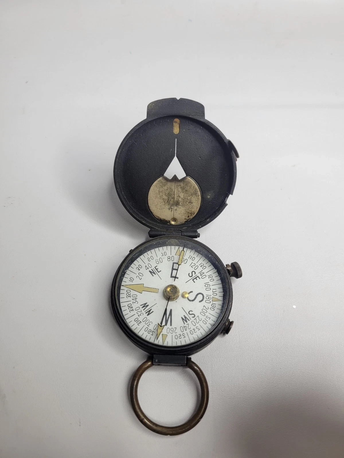 Brass WW2 Compass Plan Ltd. Swiss Mfg.