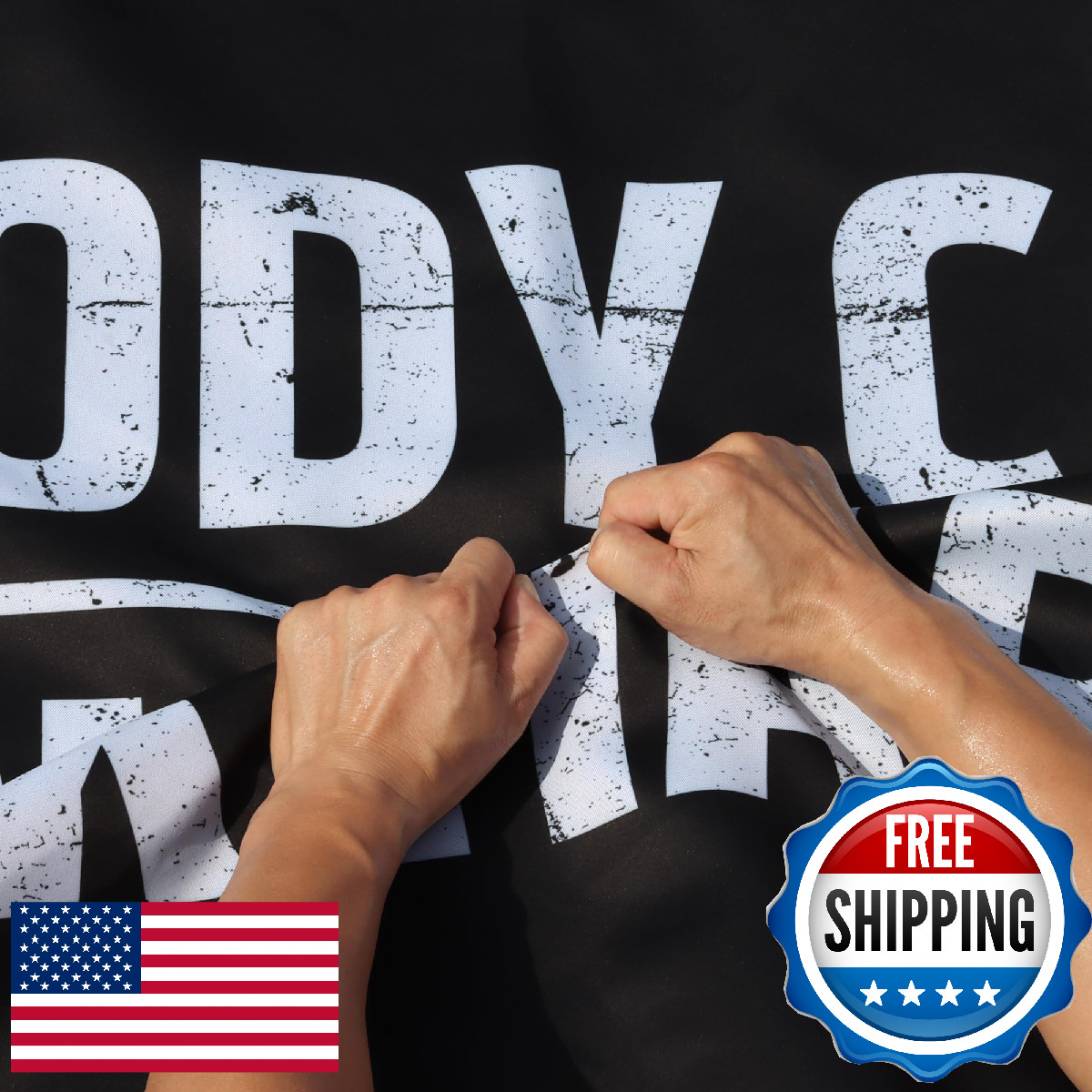 Anley Rip-Proof Double Sided 3-Ply Nobody Cares Work Harder Flag 3x5 Foot - Vivi