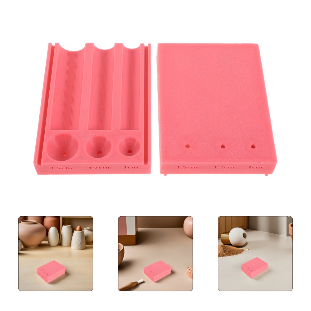  3Pcs Polymer Clay Bead Roller: 10/12/15MM Round Bead Mold Clay DIY Accessories