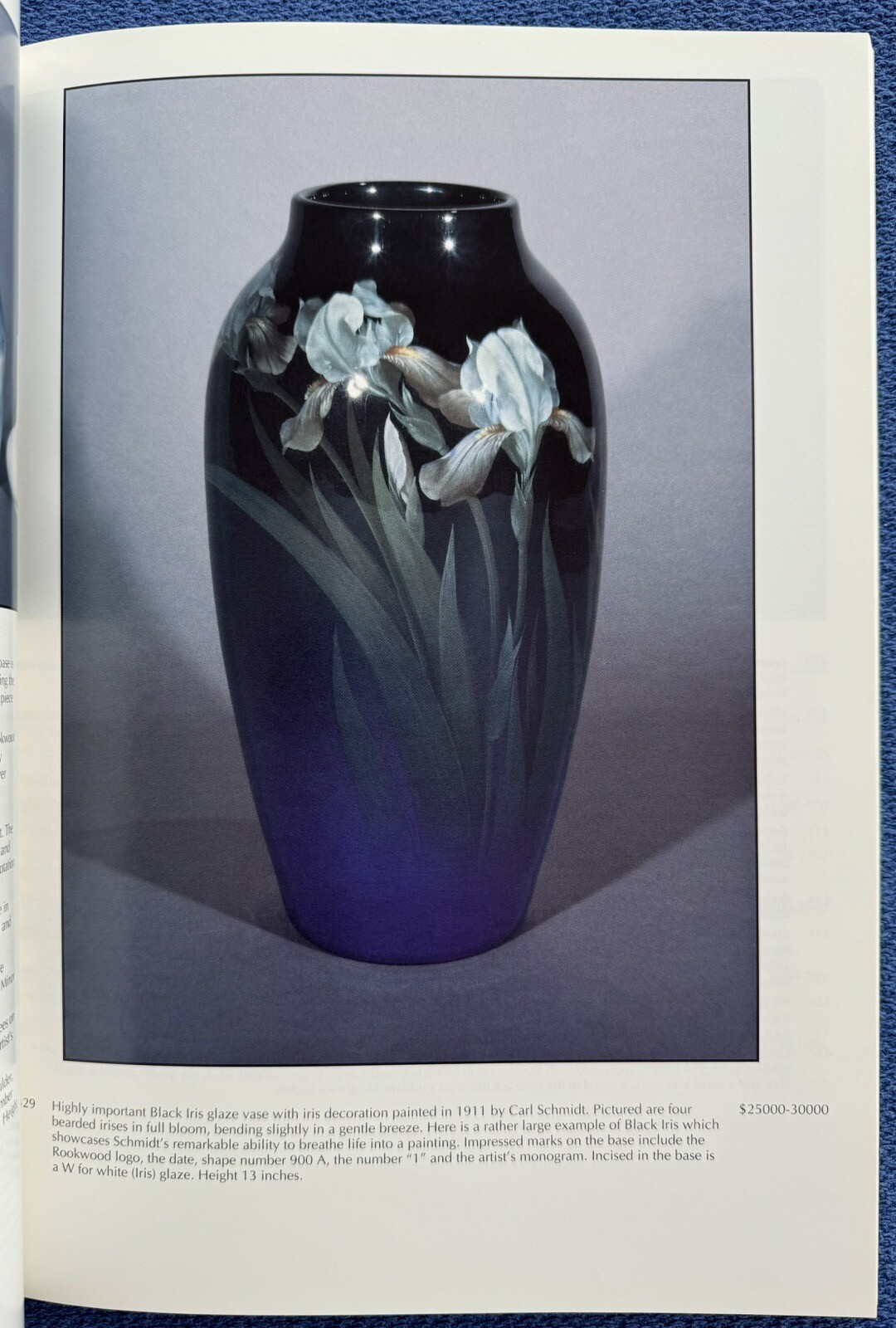  1995 Rookwood V Art Glass Keramics Pottery Catalog Roseville Weller Moorcroft