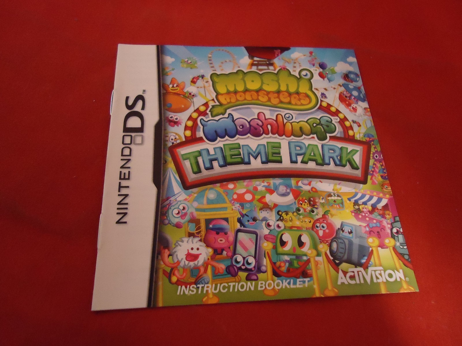 Moshlings Theme Park Nintendo DS Instruction Manual Booklet ONLY