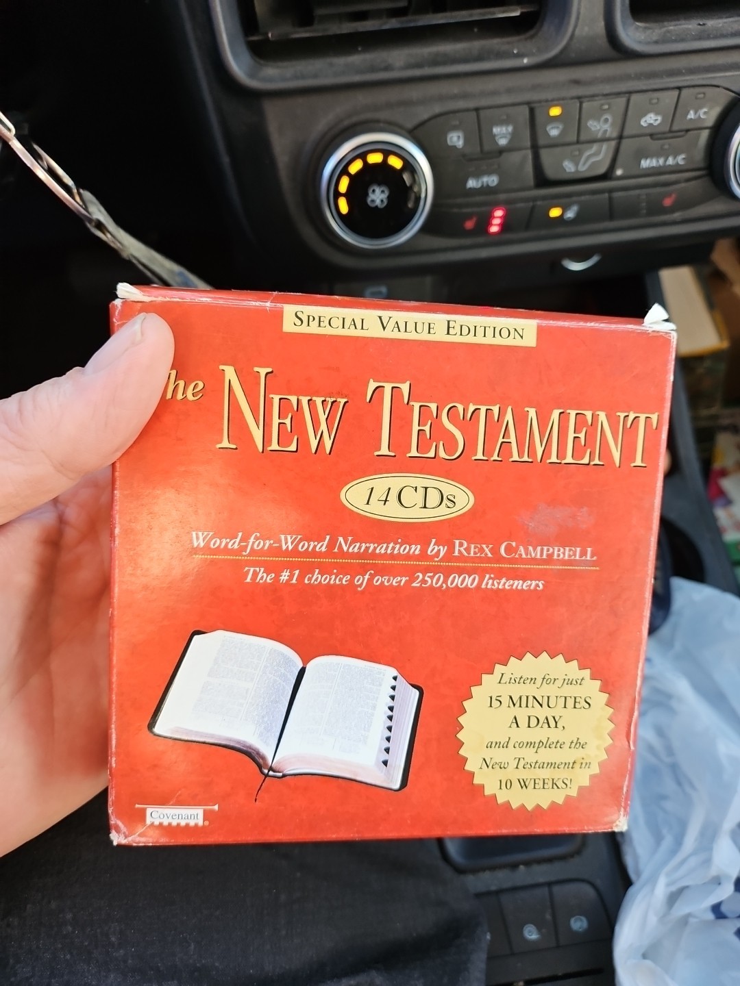 The New Testament Audio Book On CD Box Set Word For Word Sealed Box Has Wear