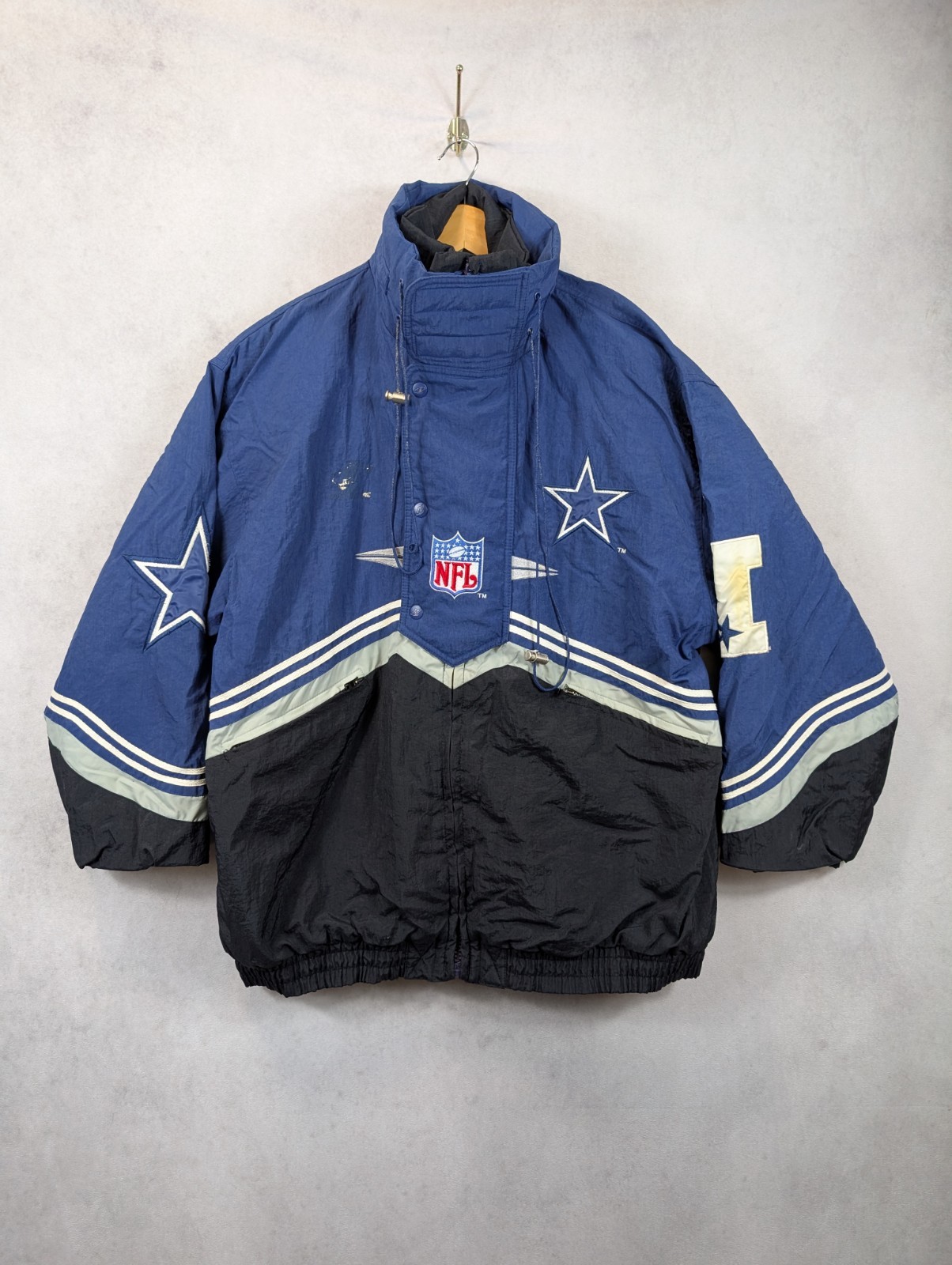 Logo Athletic Dallas Cowboys NFL Pro Line Pullover Jacket Men's Size Large