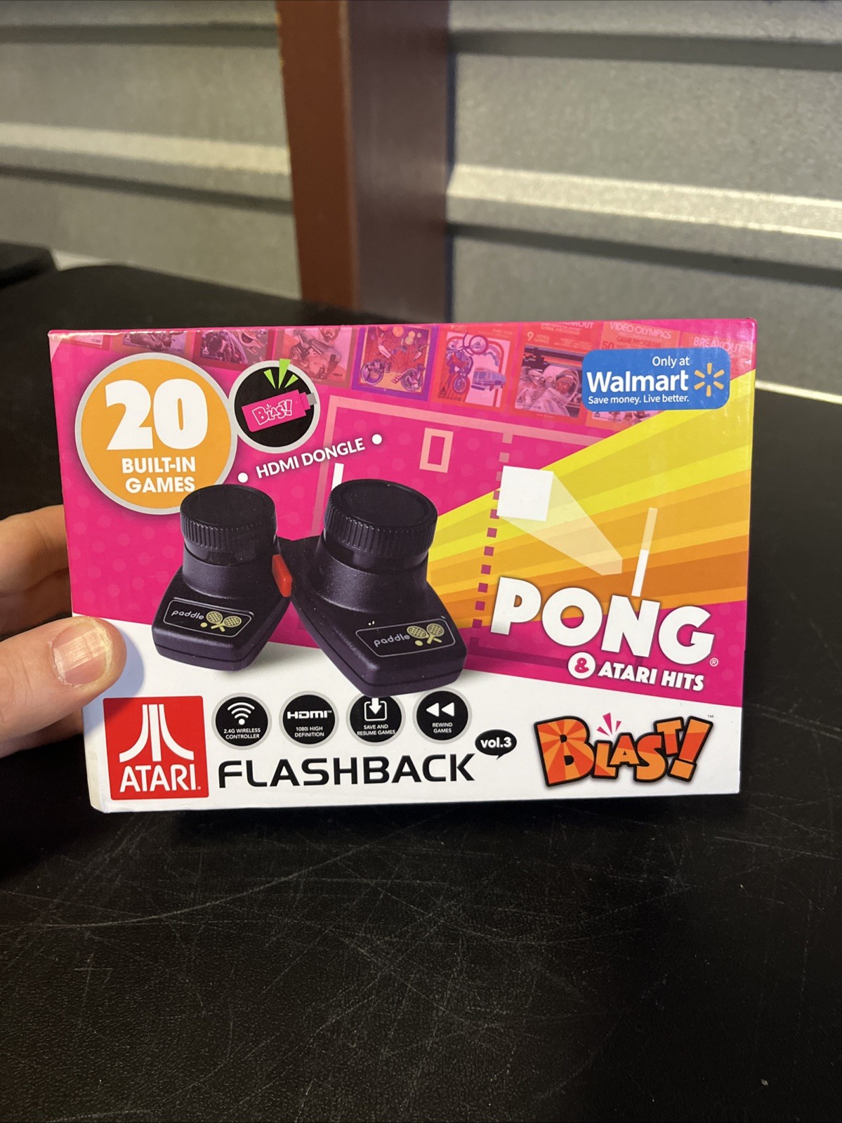 AtGames Flashback Vol 3 Blast! Atari & Pong Hits Retro Gaming System w/ 20 Games