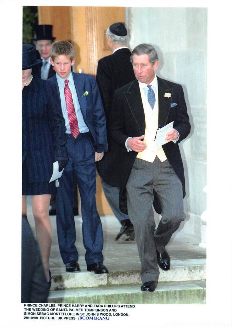 Press Photo MLE10660 30x20 Cm Approx Prince Charles Prince Harry Zara Phi