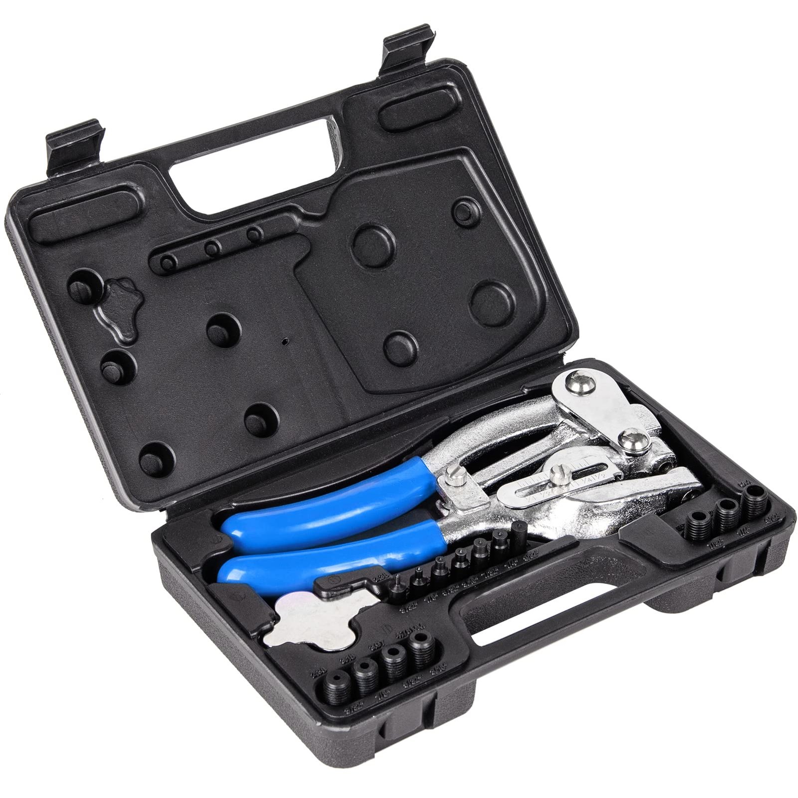 Metal Hole Punch Tool Set - Professional Heavy Duty Hole Punch for Metal - Ha...