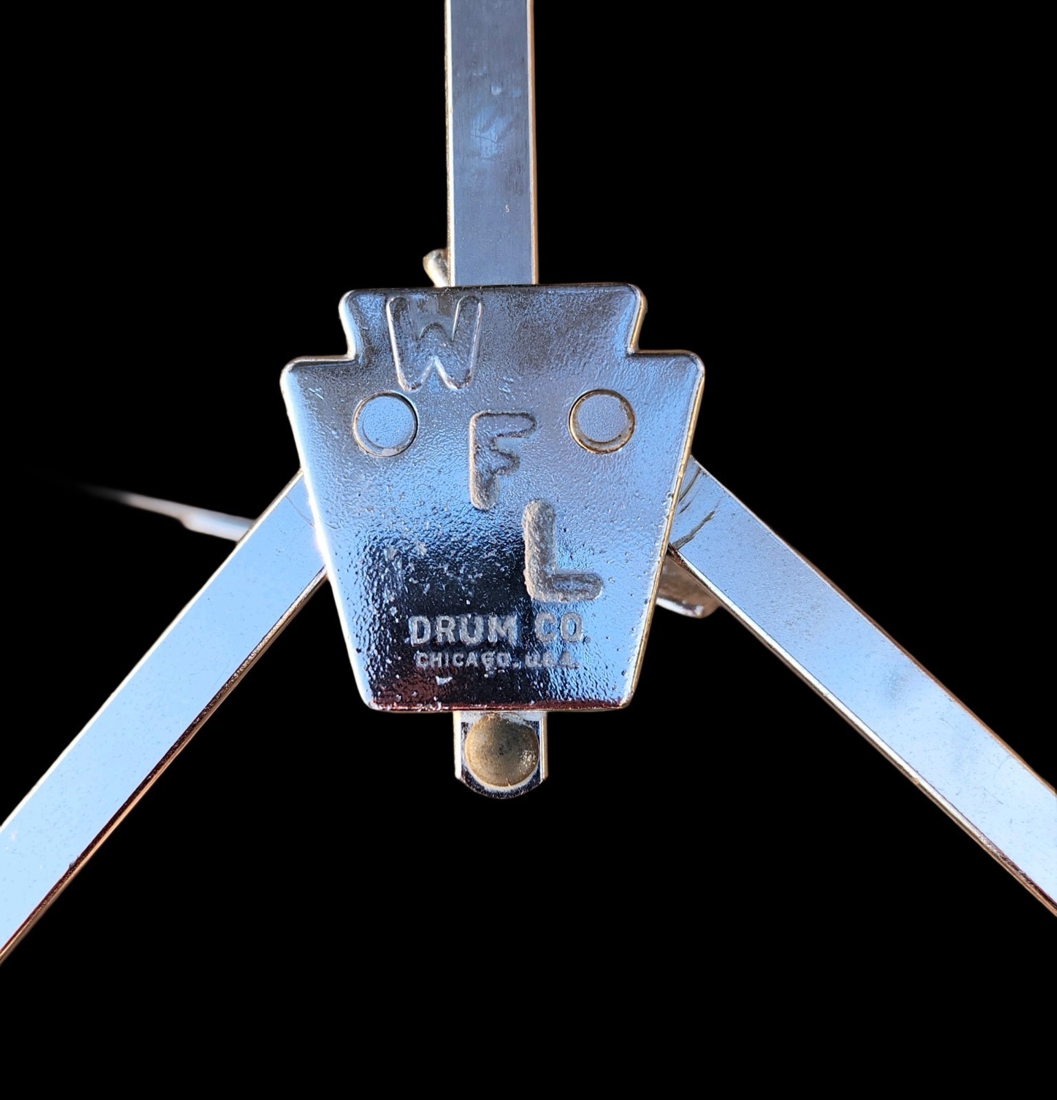 Vintage 1950's-1960's WFL Ludwig Flat Base Snare Drum Stand  USA Ringo Beatles