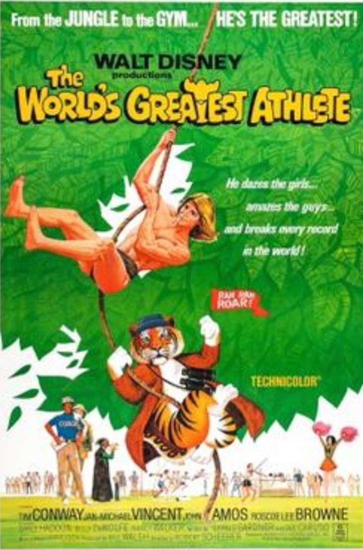 1973 "THE WORLD'S GREATEST ATHLETE" Disney 35MM NSS MOVIE THEATER TRAILER