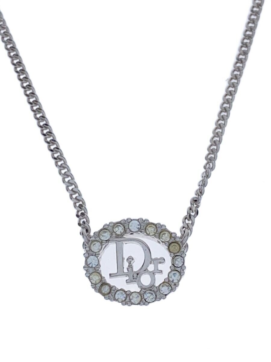 Christian Dior Necklace Slv With Top Ladies M1o42