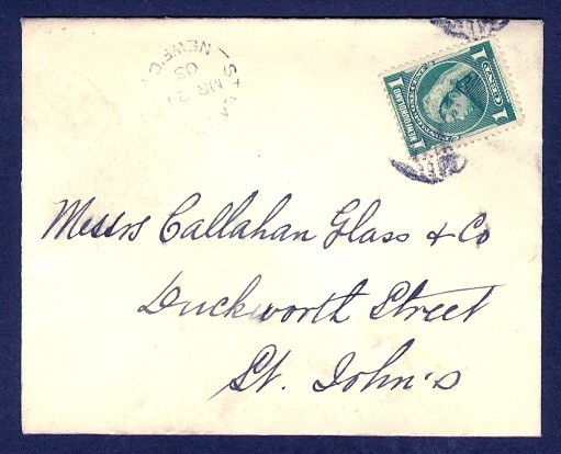 NEWFOUNDLAND #80 ST LAURENCE MR 21/03 TO ST JOHN'S