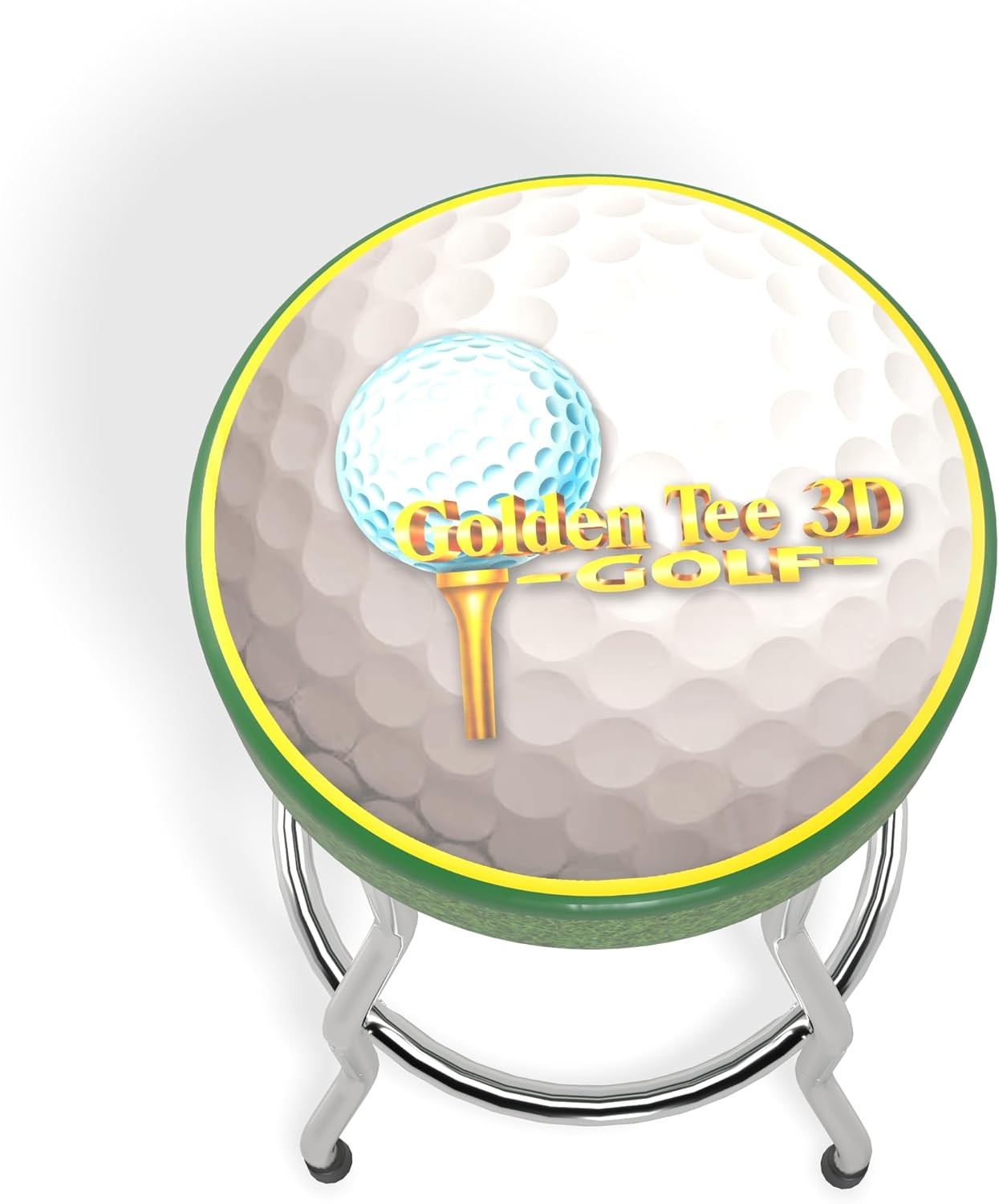 Brand New Arcade1Up Golden Tee Adjustable Stool – Chrome Steel Frame