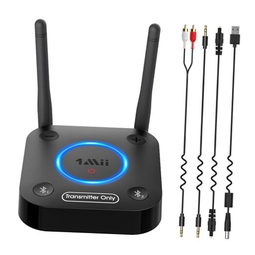  B06TX Bluetooth 5.3 Transmitter for TV to Wireless B06TX_Black