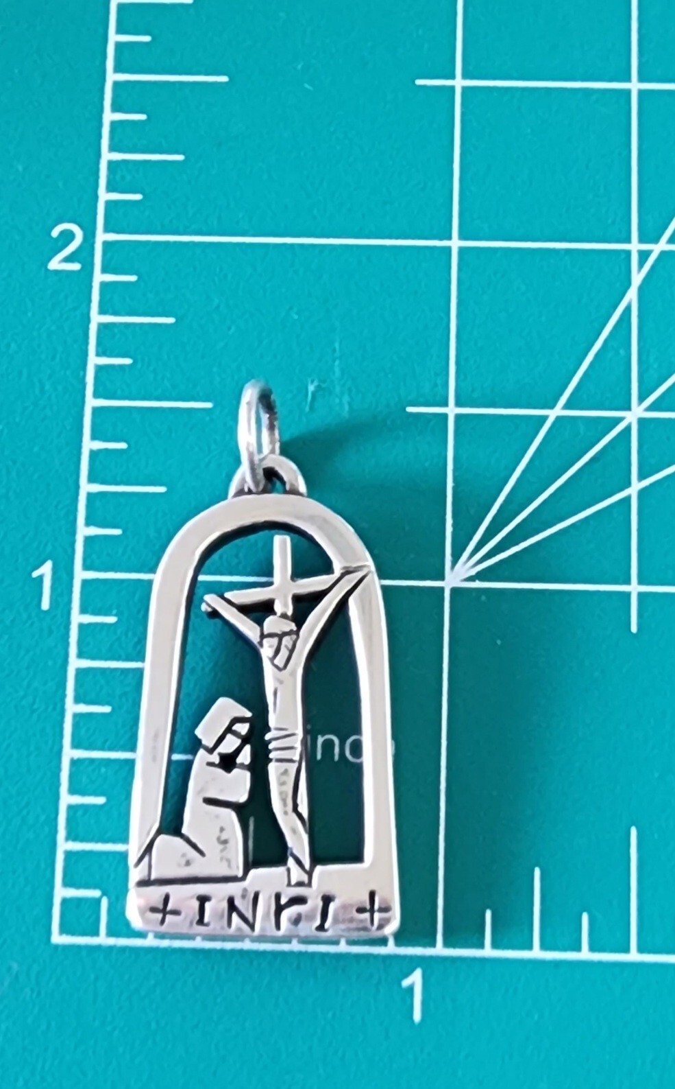 Retired James Avery INRI Cross Crucifix Pendant RARE Piece!