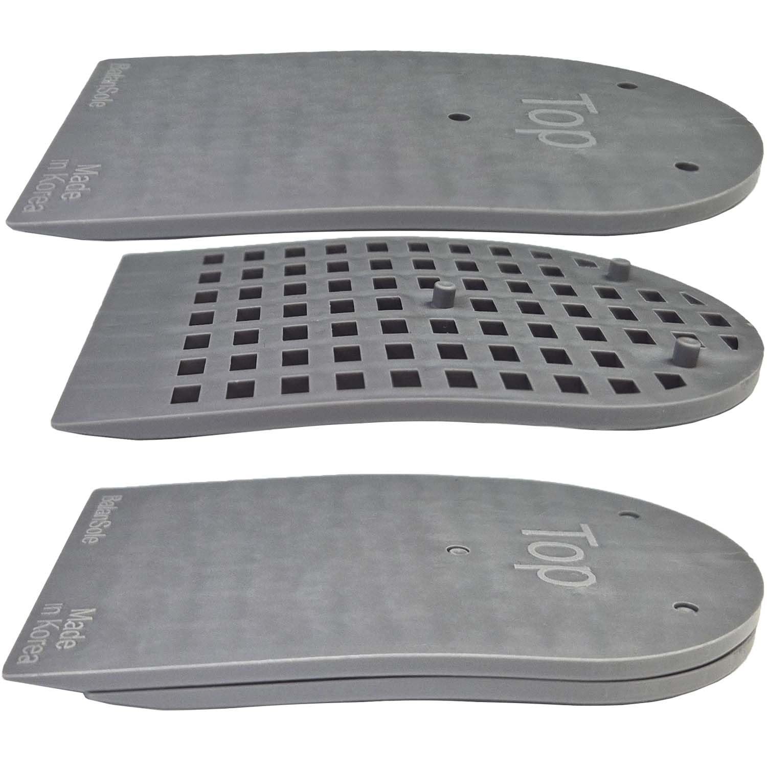 Adjustable Leg Length Discrepancy Heel Lifts Inserts Insoles (2 Layer Grey)