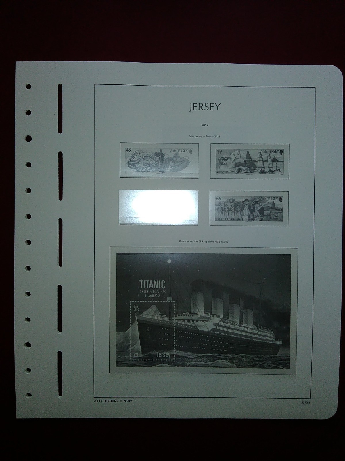 Lighthouse supplement + stamp mounts Jersey/Isle of Man/Guernsey/Alderney Used