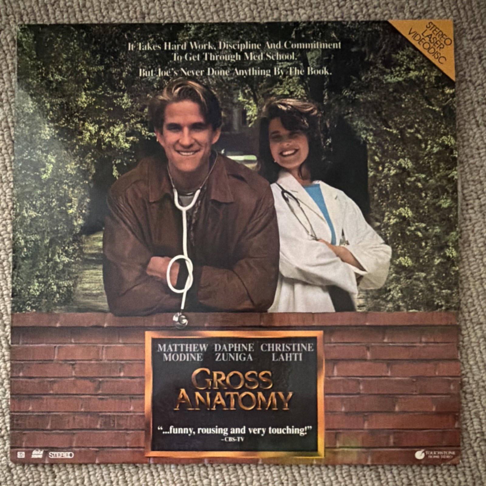 Gross Anatomy LaserDisc Drama Movie Matthew Modine Stereo Videodisc