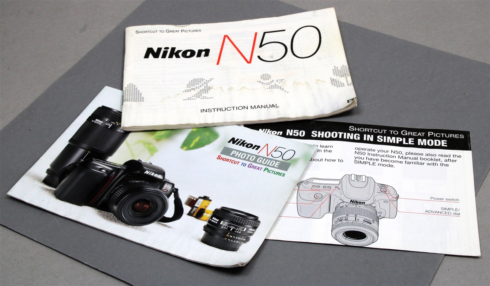 NIKON N50 35mm Camera Owner's Manual Instruction Book Booklets 