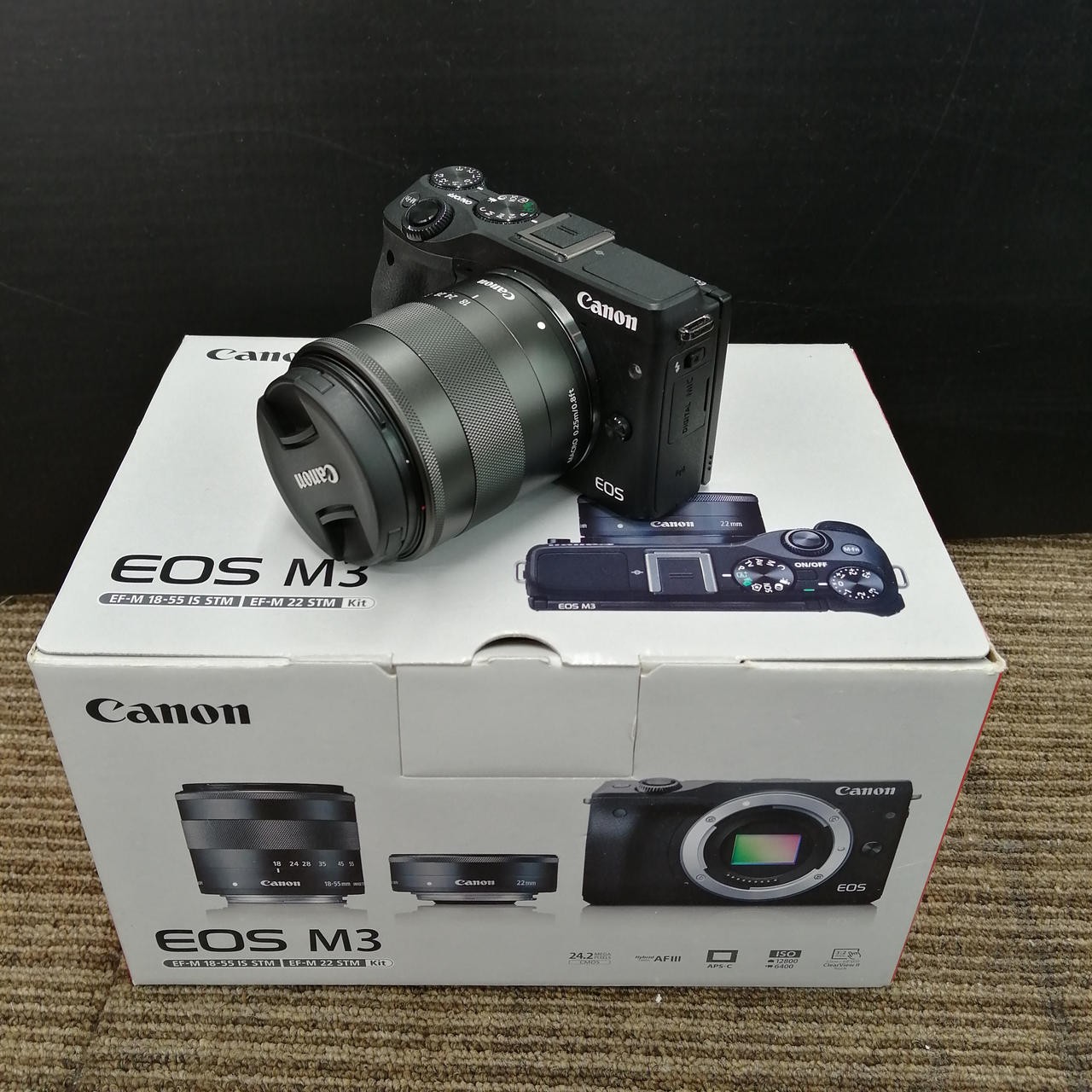 Canon EOS M3 Mirrorless Camera Kit 18-55mm lens 2420MP Used From Japan