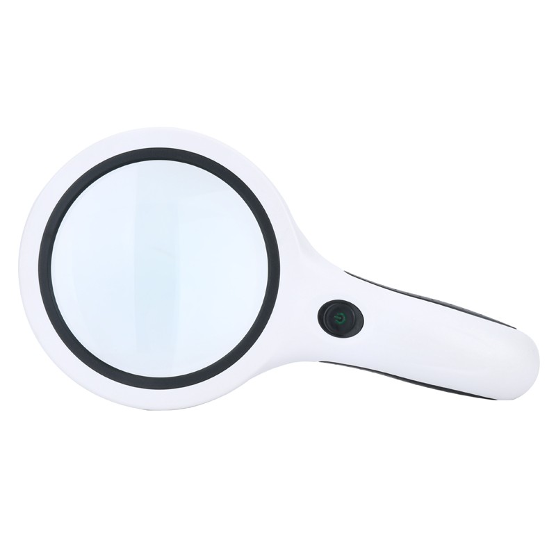 Portable 4X Magnifying Glass Handheld Zoomer Magnifier Loupe With 18LED Lights
