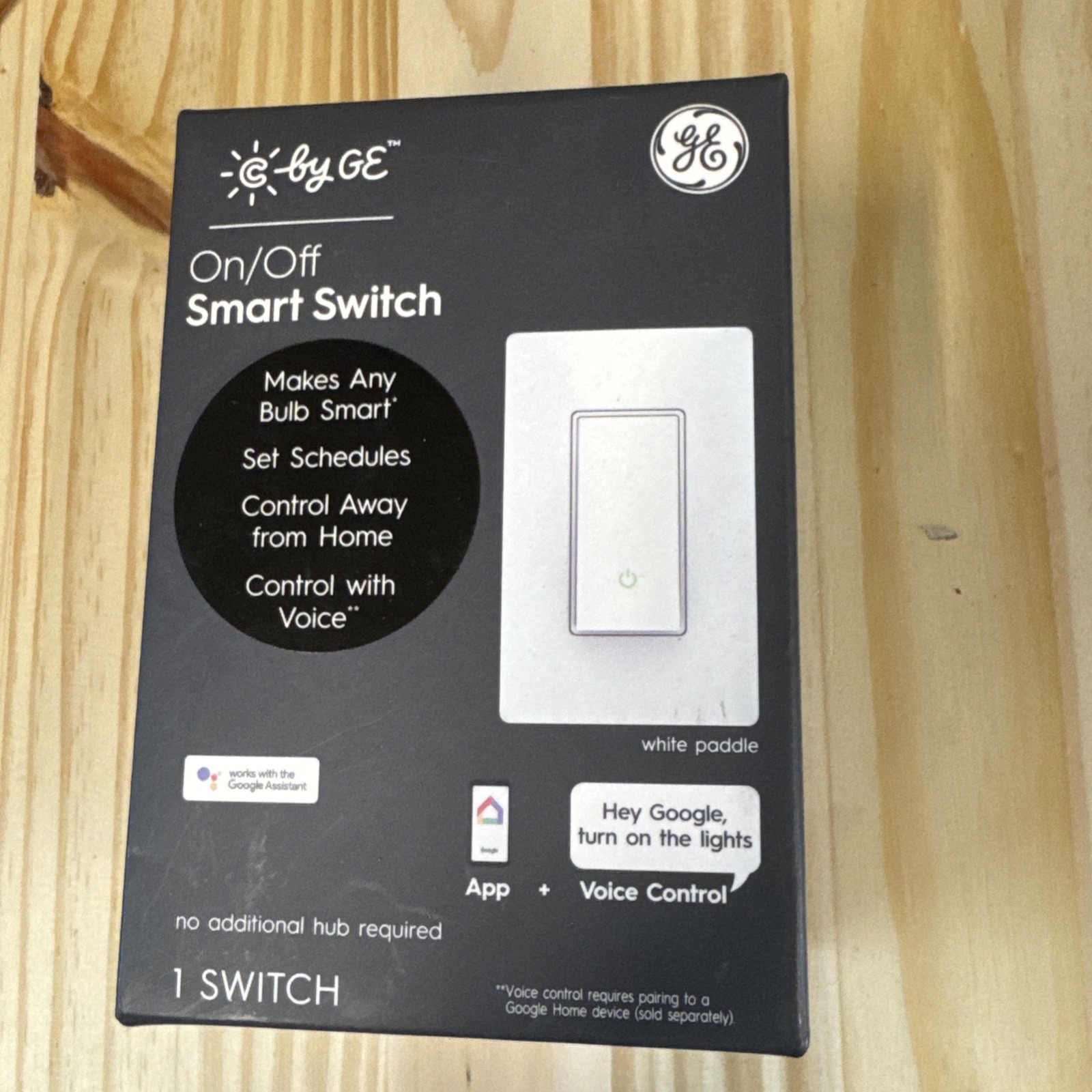 C by GE On/Off Smart Switch WiFi Google Assist & Alexa  #CSWONBLPWF1/ST-WT1 