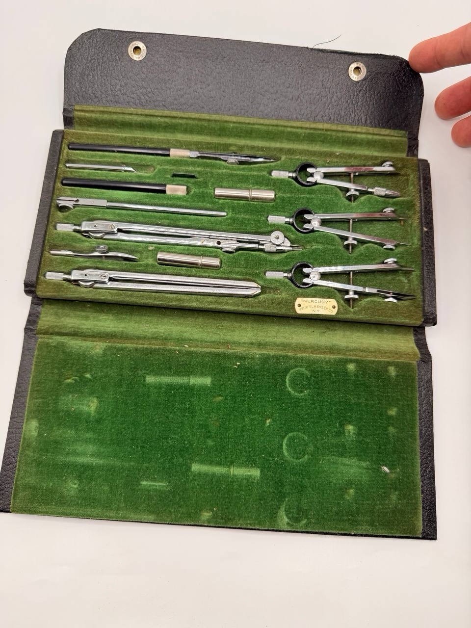 Vintage Mercury Keuffel & Esser Drafting Compass Set K&E NY 