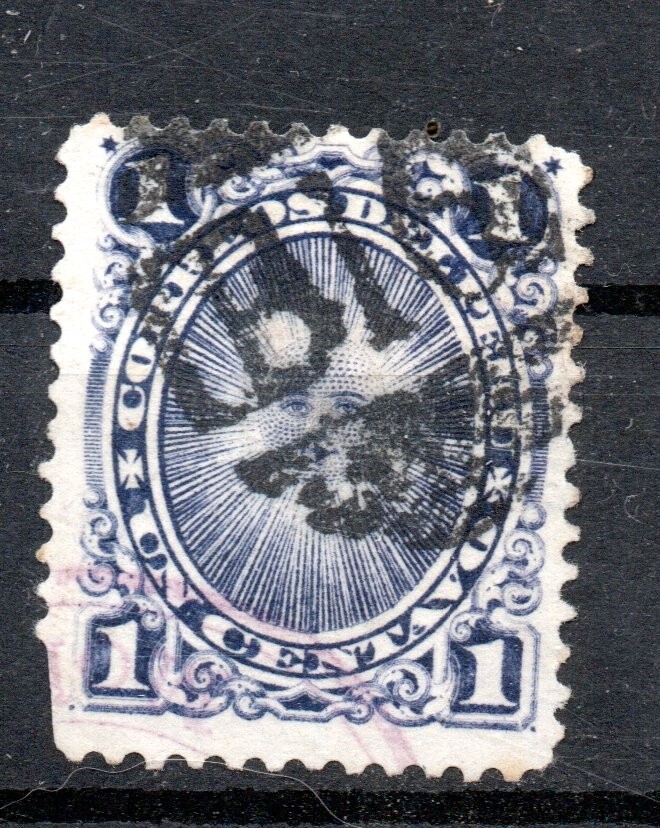 PERU, 1CENTAVO , MATASELLOS BRITANICO EN PERU