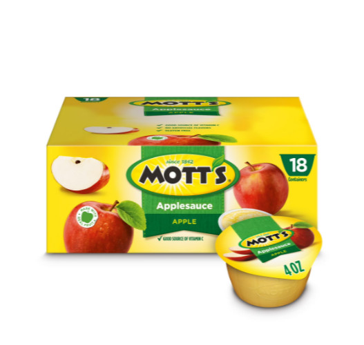 Mott's Applesauce, 4 Ounce Cups, 18 Count