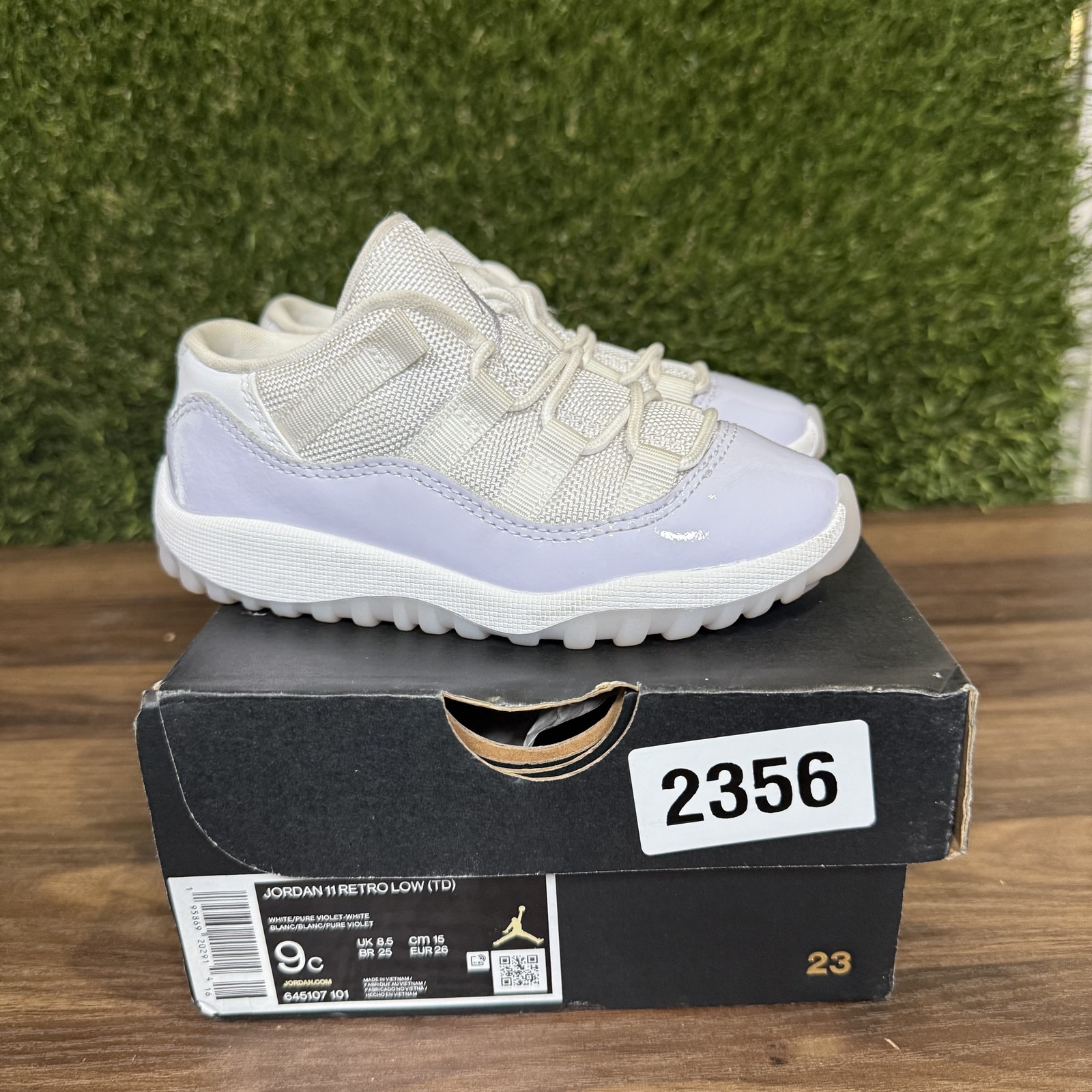 Jordan 11 Retro Low TD Shoes Toddler 9C Patent Leather Basketball Sneakers