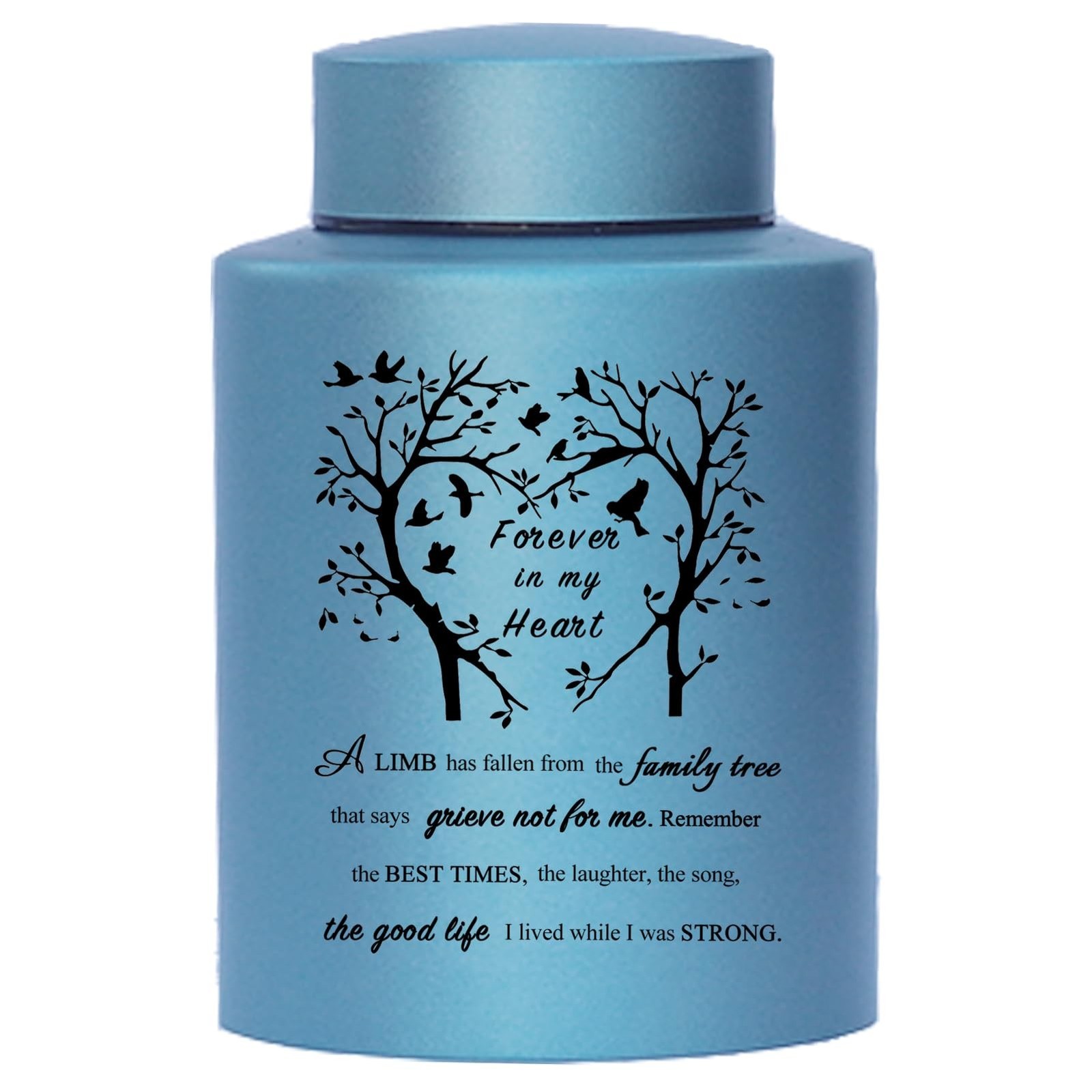 6 Inches Small Urn for Human Ashes Stainless Purple Mini Cremation Urn Small ...