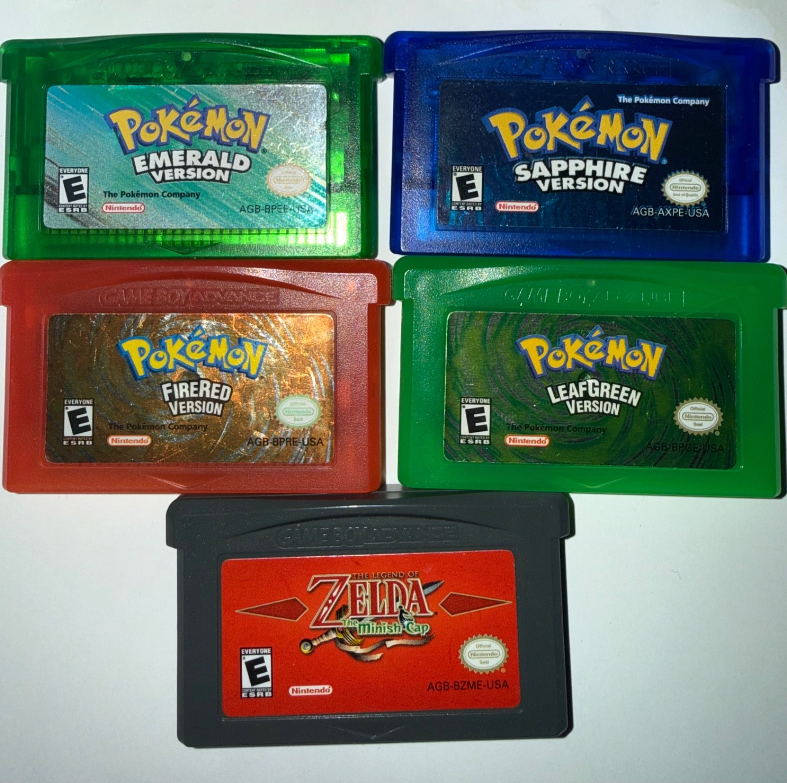 Gameboy advance lot. Pokémon and Zelda