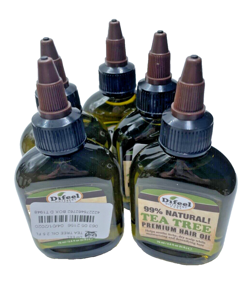 5 Difeel 99% Tea Tree Premium Hair Oil 2.5 FL OZ