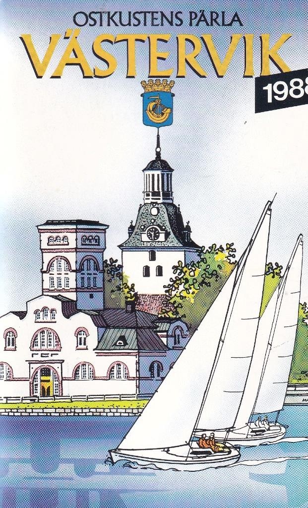 1988 Vastervik, Sweden - brochure on history, activities, facilities