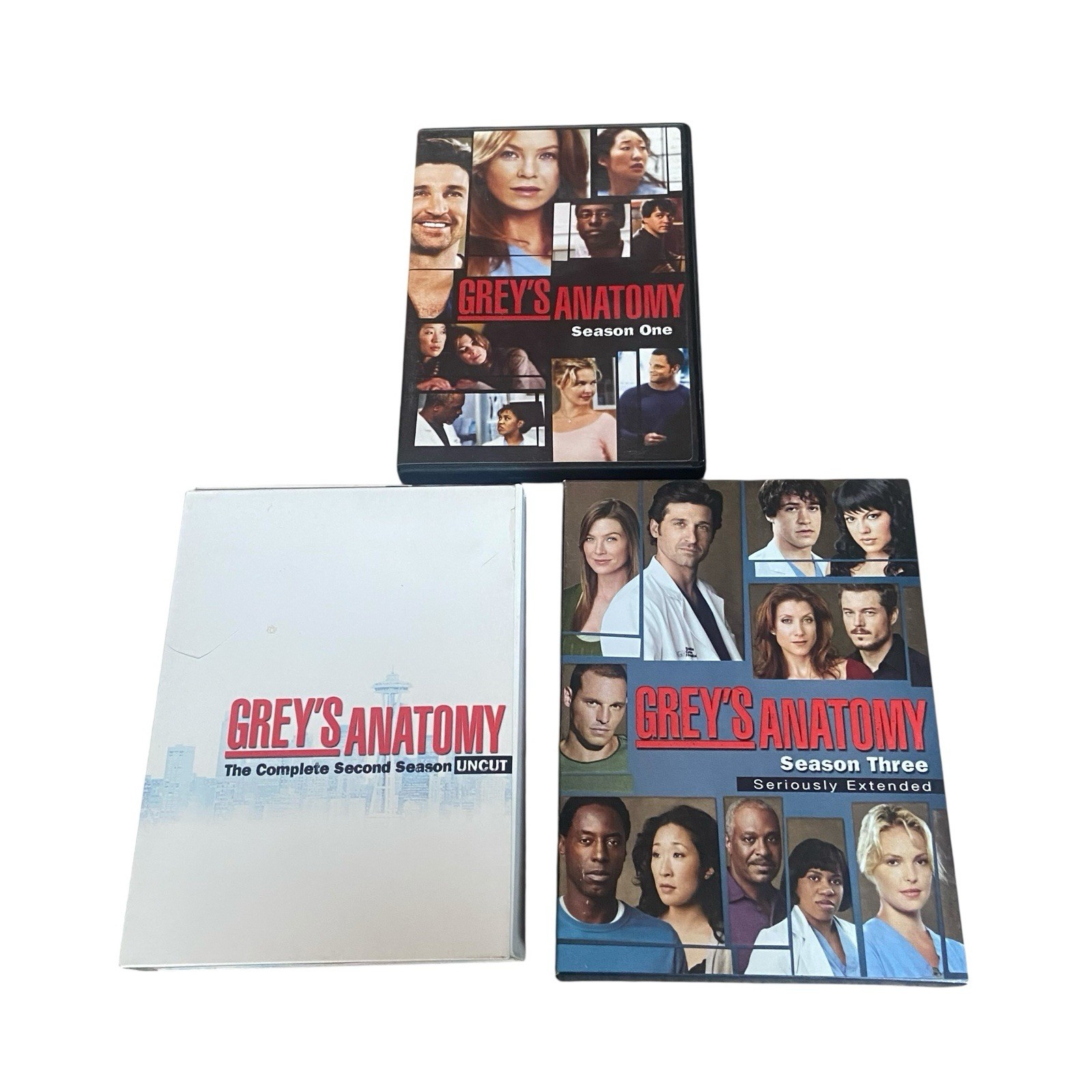 Greys Anatomy Seasons 1-3 1 2 3 DVD, 2006 TV Series Show Medical Drama McDreamy
