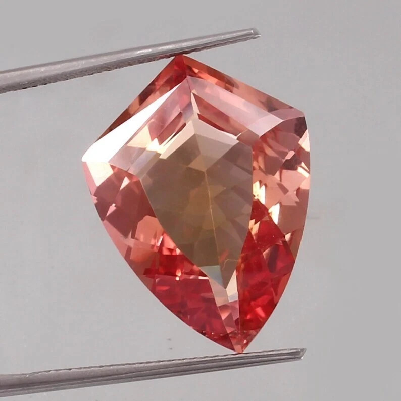 AAA Natural Padparadscha Sapphire Fancy Cut 10.20 Ct Certified Loose Gemstone
