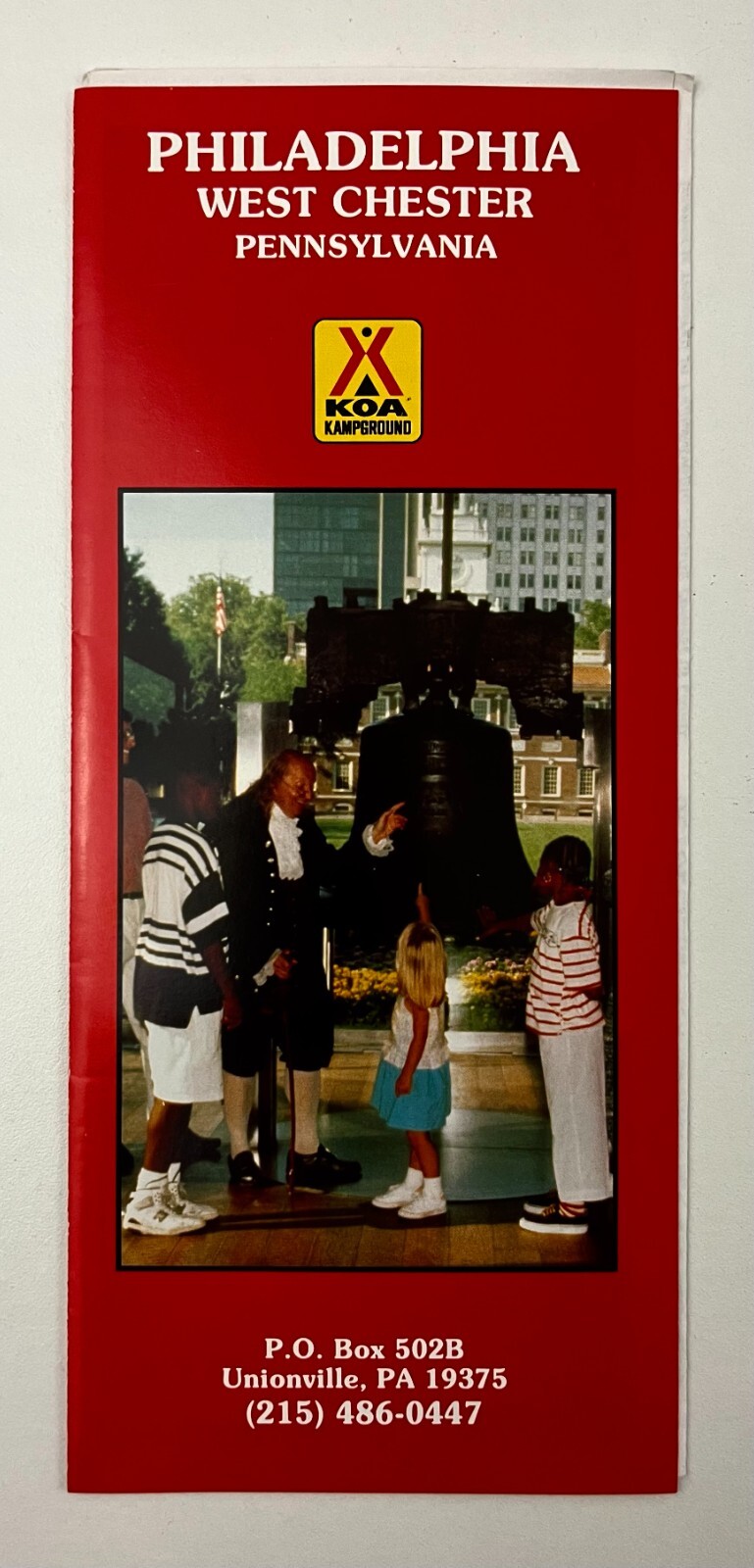 1993 West Chester Philadelphia PA KOA Kampground Camping Vintage Travel Brochure