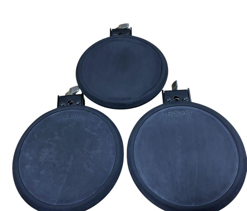 Roland PD-8A Rubber Pad 8.5-Inch Single Trigger Head Only Black 3-Piece Set