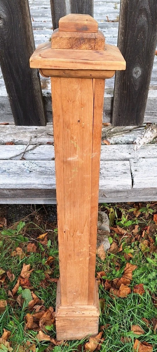 Vintage Wood Newell Post Architectural Salvage