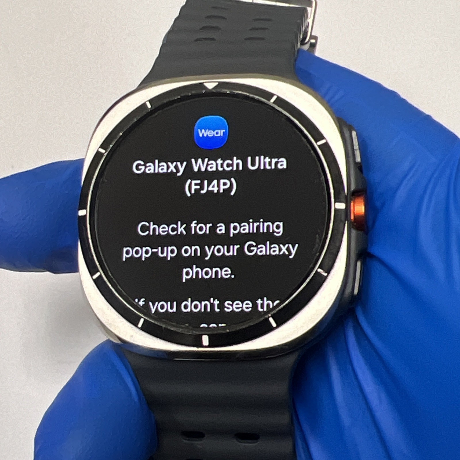 Samsung Galaxy Watch Ultra GPS + LTE 47MM Silver Titanium Navy Blue - Good