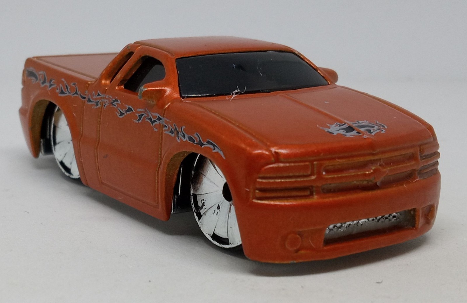 Hot Wheels Dark Orange Chevy S-10 Tooned Loose Diecast 1:64 2003