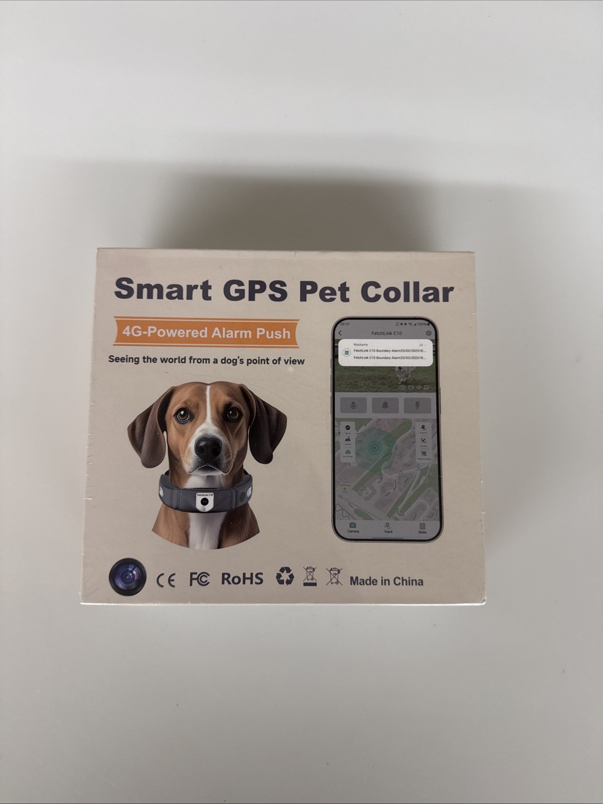 BRAND NEW (sealed) - Smart Pet Collar FetchLink C10  4G – powered alarm push