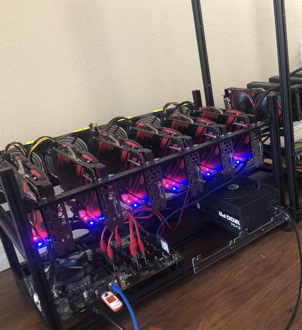 6x MSI RX 570 8GB Mining Rig –